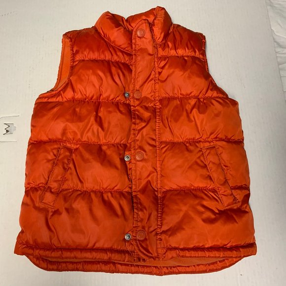 Old Navy Kids 5T Orange Warm Fleece Vest - Picture 1 of 4